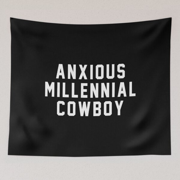 Item preview, Anxious millennial cowboy designed and sold by MichaelPrado.