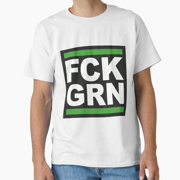 Aperçu de l'œuvre FCK GRN, - message clair aux bienfaiteurs verts ! créée et vendue par Shawn-Stein.