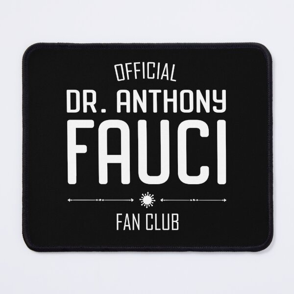 Item preview, Heroes of Science: Dr Fauci Fan Club (white text on black) designed and sold by Ofeefee.