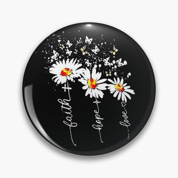 Item preview, Faith Hope Love Christian Butterfly Daisy designed and sold by xtrmdx.