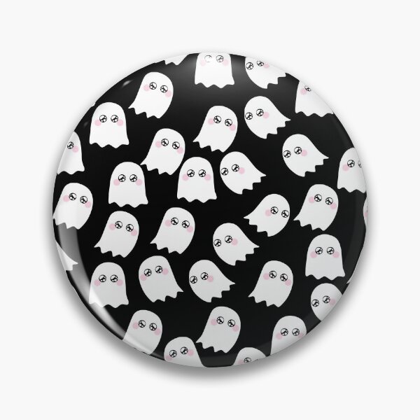 Item preview, Cute Ghost Pattern on Black Background designed and sold by kapotka.