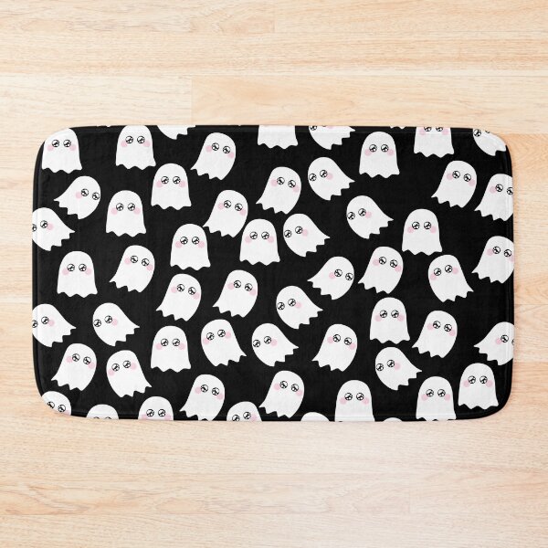 Item preview, Cute Ghost Pattern on Black Background designed and sold by kapotka.