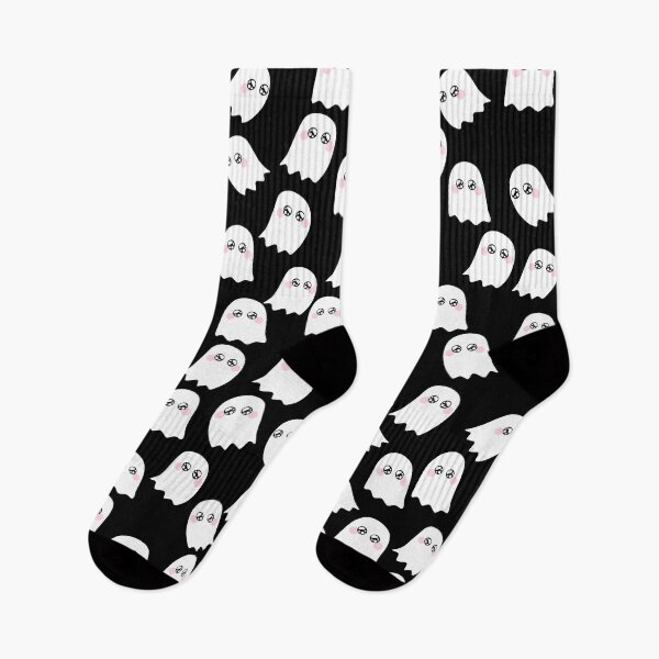 Item preview, Cute Ghost Pattern on Black Background designed and sold by kapotka.