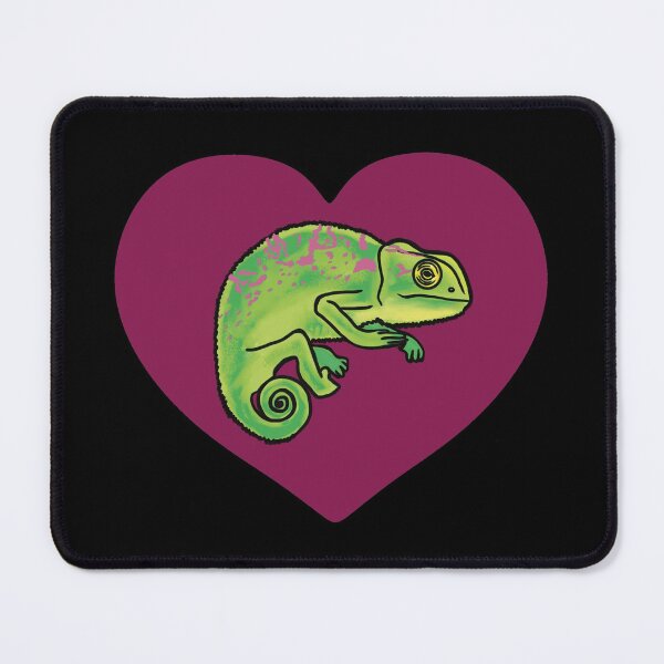 Item preview, Chameleon Heart for Chameleon Lovers, Maroon Heart designed and sold by Mochi-Merch.