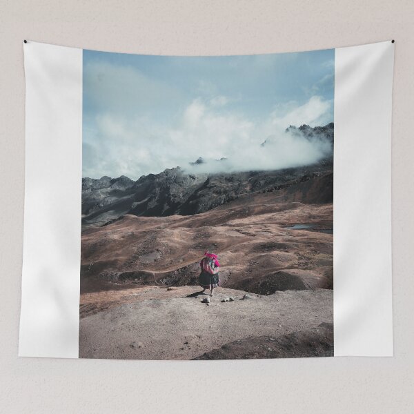 Item preview, Traditional Peruvian woman in the mountains | Peru designed and sold by photofelix-.