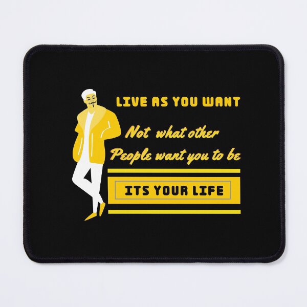 Item preview, Yellow of Live as you want its your life  designed and sold by John-merou.