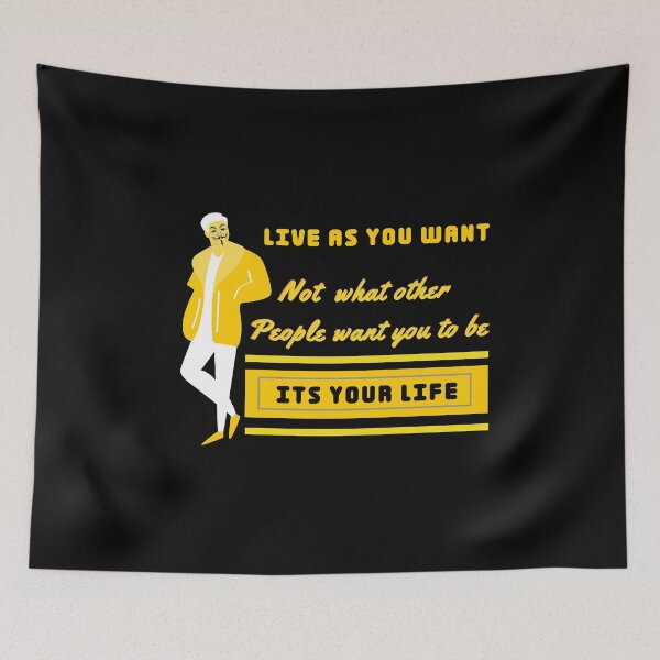 Item preview, Yellow of Live as you want its your life  designed and sold by John-merou.