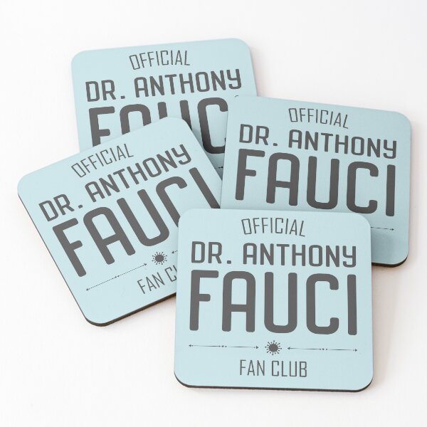 Item preview, Heroes of Science: Dr Fauci Fan Club (black text) designed and sold by Ofeefee.