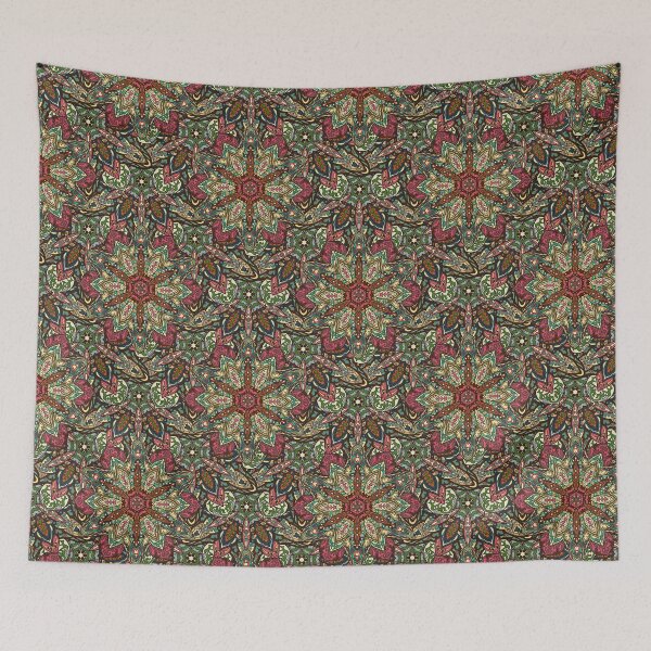 Item preview, Floral mandala abstract pattern design by Somberlain designed and sold by Somberlain.