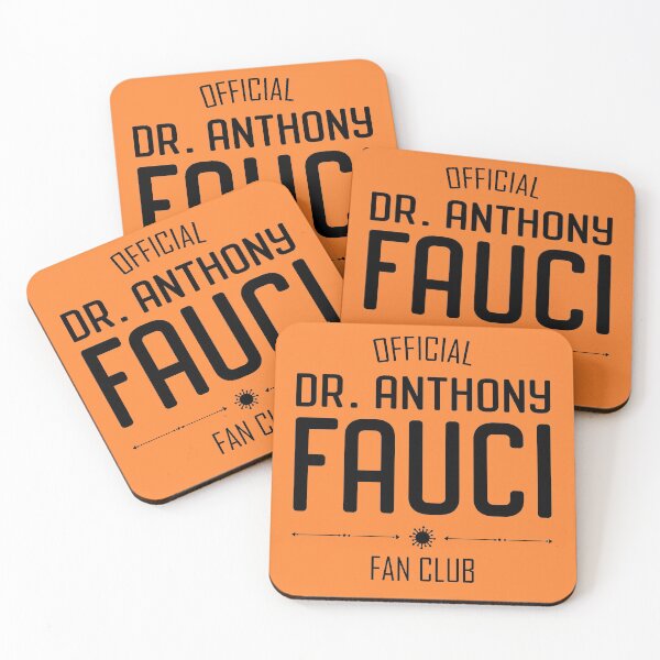 Item preview, Heroes of Science: Dr Fauci Fan Club (black text) designed and sold by Ofeefee.