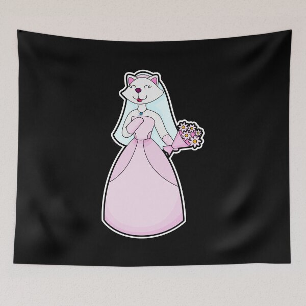 Item preview, Cat Bride Bridal bouquet Wedding designed and sold by Snabdesign84.