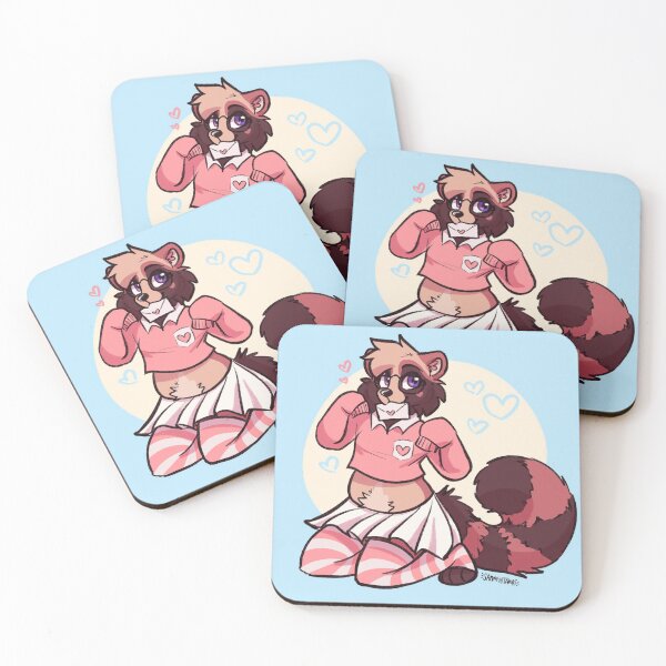 Item preview, femboy raccoon designed and sold by SammyTheTanuki.