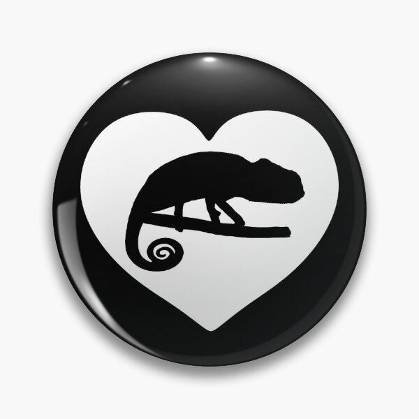 Item preview, Chameleon Heart Silhouette for Chameleon Lovers, White Heart designed and sold by Mochi-Merch.