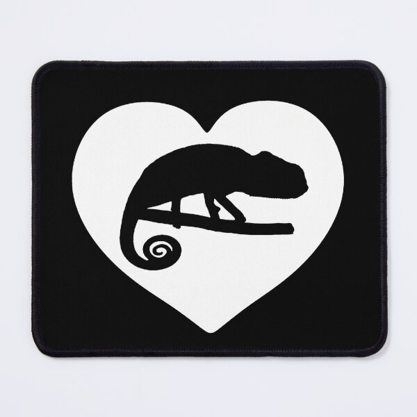 Item preview, Chameleon Heart Silhouette for Chameleon Lovers, White Heart designed and sold by Mochi-Merch.