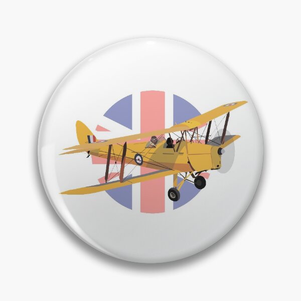 Item preview, de Havilland DH.82 Tiger Moth British WW2 Airplane with British Flag designed and sold by NorseTech.