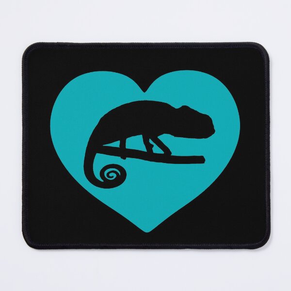 Item preview, Chameleon Heart Silhouette for Chameleon Lovers, Blue Heart designed and sold by Mochi-Merch.