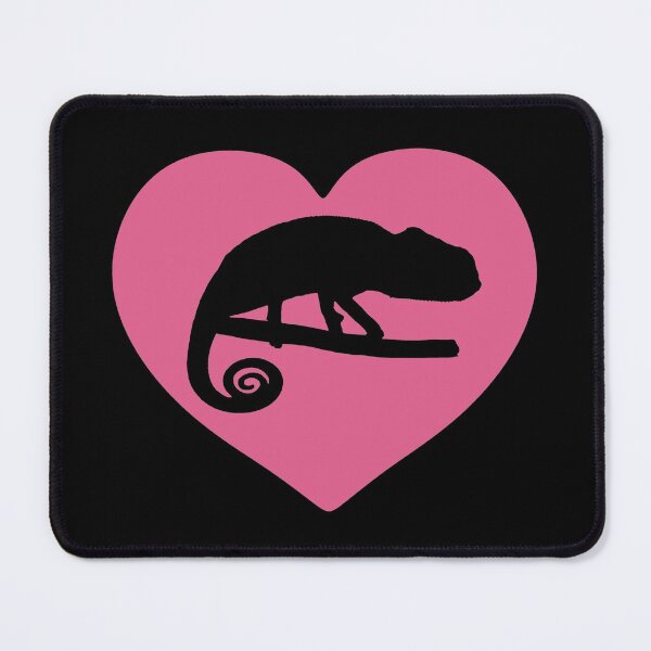 Item preview, Chameleon Heart Silhouette for Chameleon Lovers, Pink Heart designed and sold by Mochi-Merch.