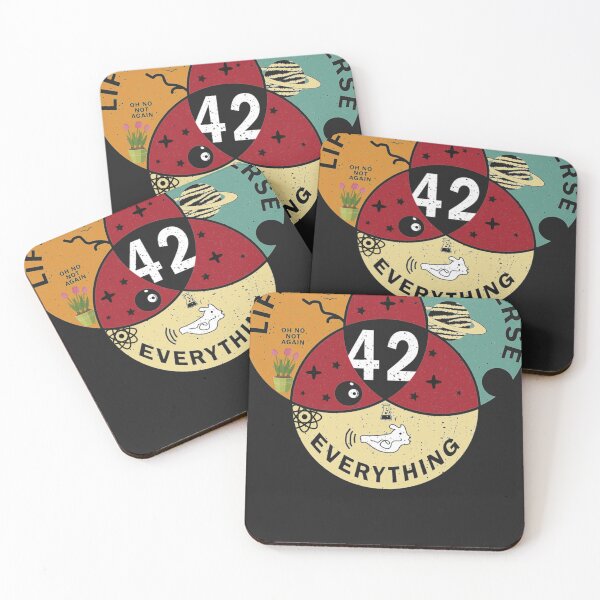 Item preview, 42 Answer to Life Universe and Everything Funny Vintage Gift Idea Essential designed and sold by DanaLeadbette.