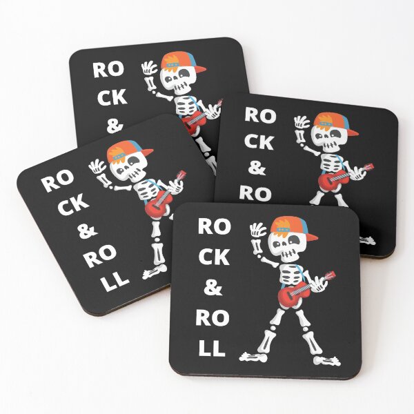 Item preview, Cool Cartoon Skeleton Guitar Player - Rock And Roll Skeleton Guitar designed and sold by lodarohit.