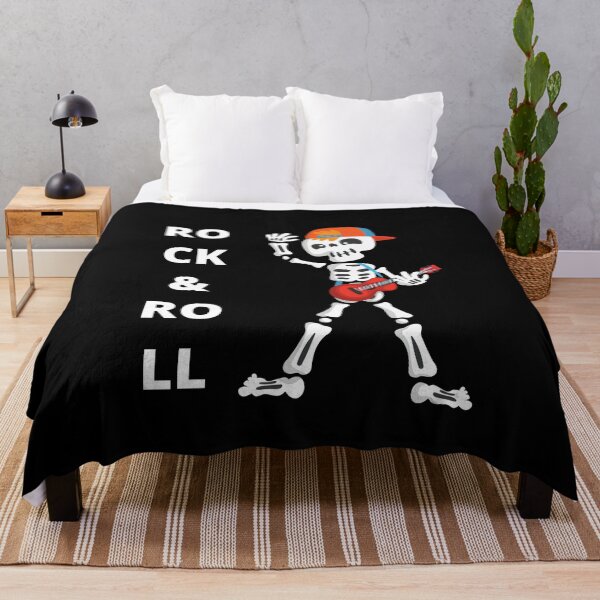 Item preview, Cool Cartoon Skeleton Guitar Player - Rock And Roll Skeleton Guitar designed and sold by lodarohit.