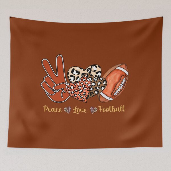 Item preview, Peace, Love, Football!  Cut Football and Animal Print Hearts designed and sold by RosieRiggs.
