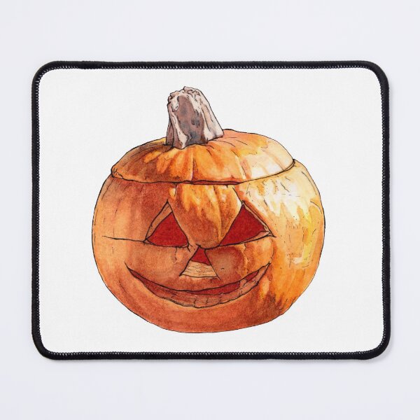 Item preview, Smiling Carved Pumpkin - Watercolor - Halloween designed and sold by AquarellChill.