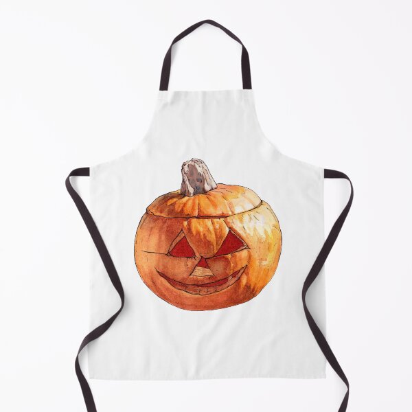 Item preview, Smiling Carved Pumpkin - Watercolor - Halloween designed and sold by AquarellChill.