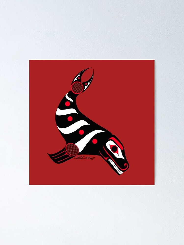 "Coast Salish Seal" Poster for Sale by BriannaBearArt Redbubble