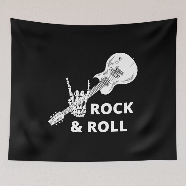 Item preview, Cool Cartoon Skeleton Hand Guitar Player - Rock And Roll Skeleton Guitar designed and sold by lodarohit.
