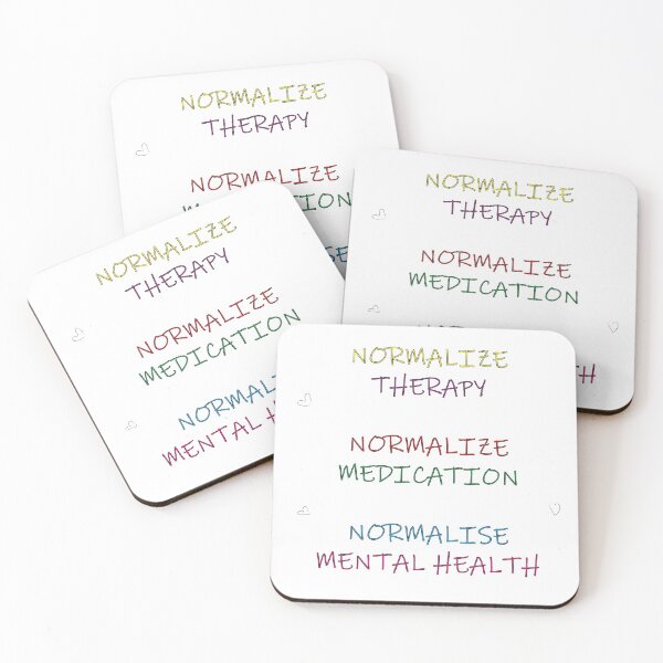Item preview, NORMALIZE THERAPY NORMALIZE MEDICATION NORMALIZE MENTAL HEALTH designed and sold by rommestyling.