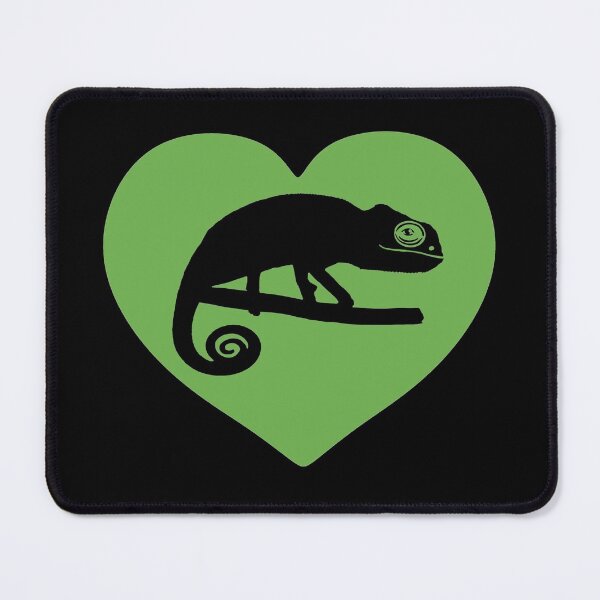 Item preview, Cute Chameleon Heart Silhouette for Chameleon Lovers, Green Heart designed and sold by Mochi-Merch.