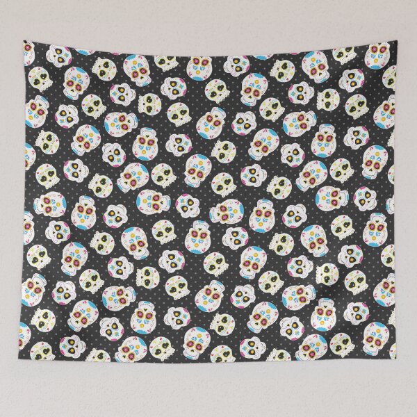 Item preview, Sugar Skulls on Black designed and sold by PirateAvocado.