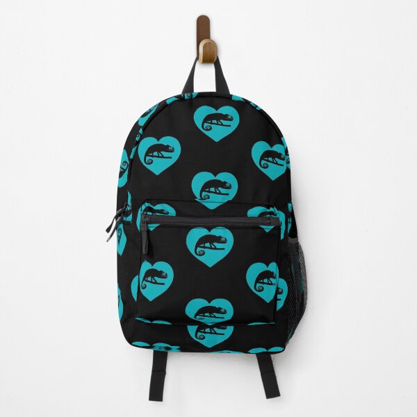 Item preview, Cute Chameleon Heart Silhouette for Chameleon Lovers, Blue Heart designed and sold by Mochi-Merch.