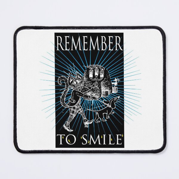 Item preview, "Remeber to smile" ~ Hari&Musci Series ~ Ink art illustration designed and sold by WalkOnTheMoss.