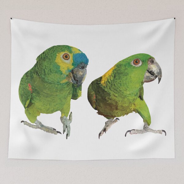 Item preview, Yellow-naped Parrot and Blue-fronted Parrot designed and sold by obscurite.