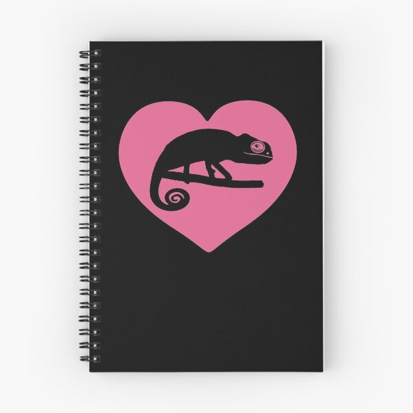 Item preview, Cute Chameleon Heart Silhouette for Chameleon Lovers, Pink Heart designed and sold by Mochi-Merch.
