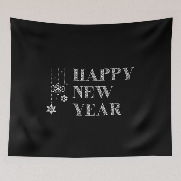 Item preview, Happy New Year Decorations White designed and sold by trendingatees.