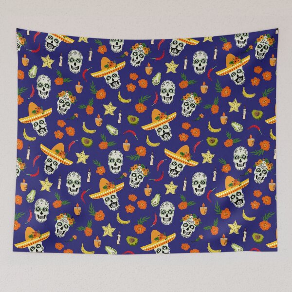Item preview, Día de los Muertos pattern designed and sold by NessiCreates.
