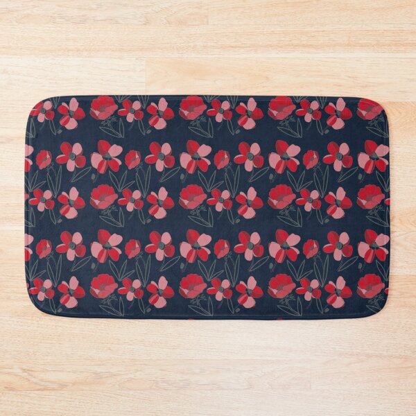 Item preview, Mosaic poppies on dark designed and sold by stavina.