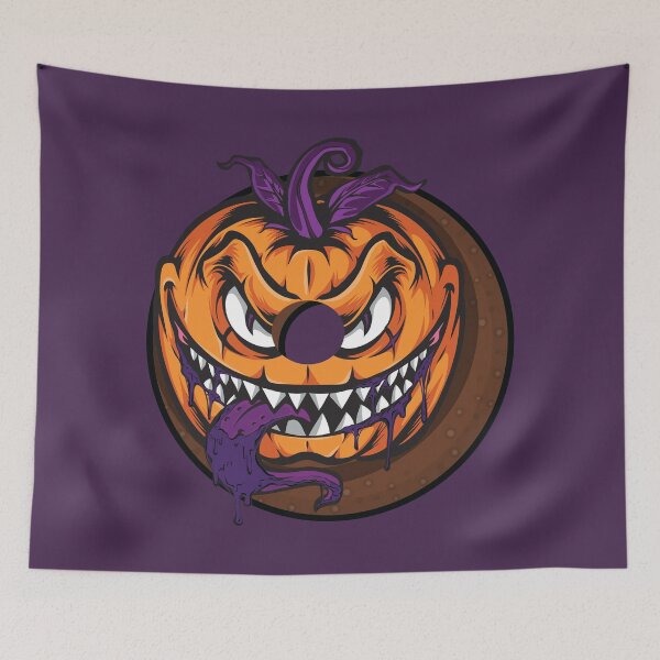 Item preview, Scary pumpkin donut in halloween season designed and sold by Donutlovers.