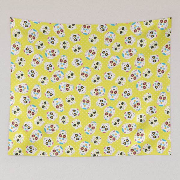 Item preview, Sugar Skulls on Yellow designed and sold by PirateAvocado.