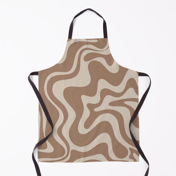 Item preview, Retro Liquid Swirl Abstract Pattern in Creamy Milk Chocolate Brown designed and sold by kierkegaard.