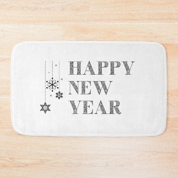 Item preview, Happy New Year Decorations Black designed and sold by trendingatees.