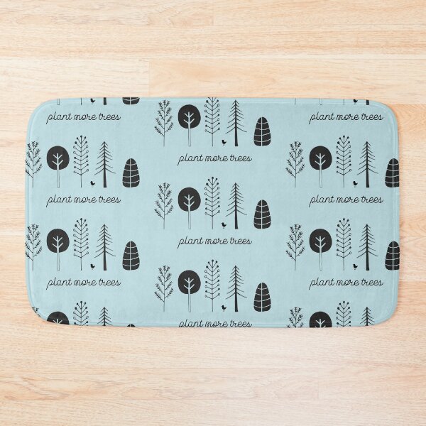 Item preview, Love your planet: Plant more trees + bird (black text) designed and sold by Ofeefee.