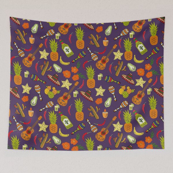 Item preview, Día de los Muertos pattern designed and sold by NessiCreates.