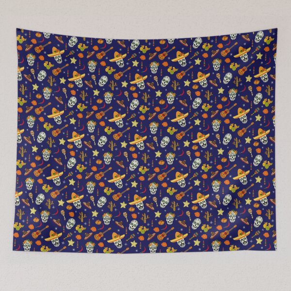 Item preview, Día de los Muertos pattern designed and sold by NessiCreates.