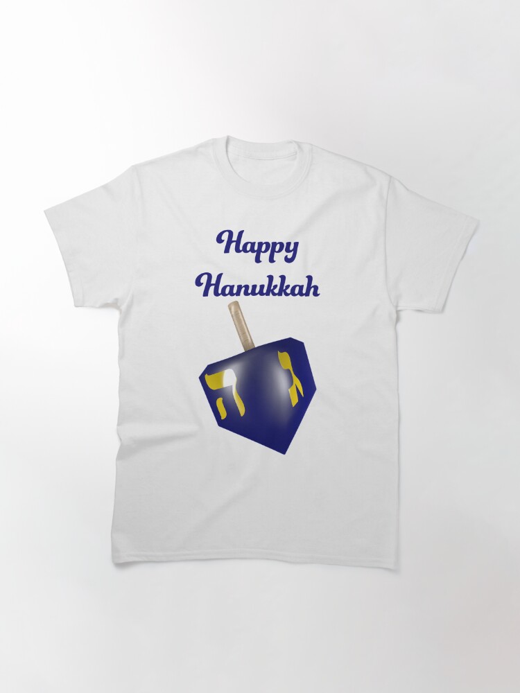 Disover Happy Hanukkah Spinning Dreidel Classic T-Shirt