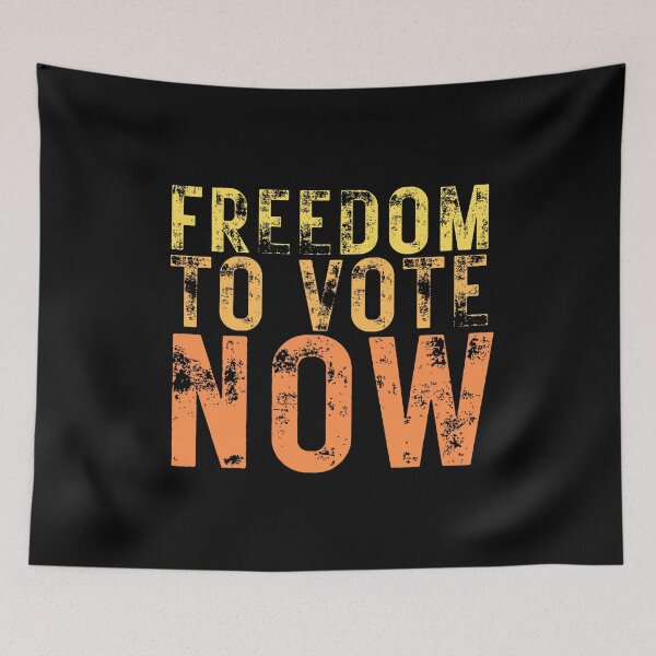 Item preview, Freedom To Vote Now Grunge Text Design designed and sold by EarthArtDesigns.