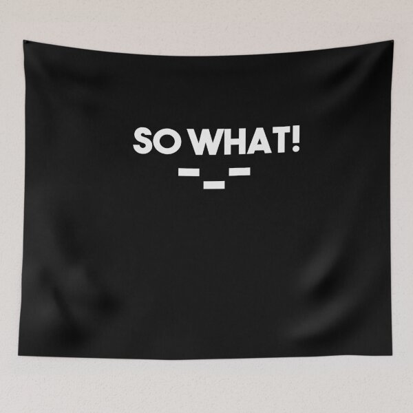 Item preview, So What Slogan designed and sold by Heddar Badreddine.