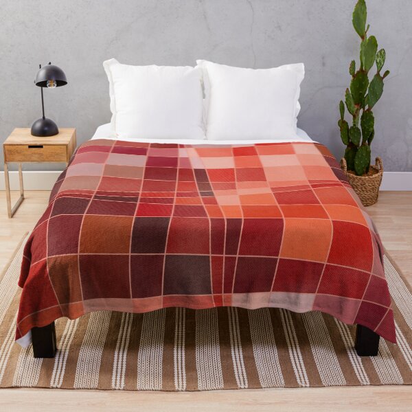 Aperçu de l'œuvre Abstract Squares Pattern, Red Tones créée et vendue par bubblyshades.